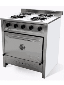 Cocina Industrial Gastroequip 4 Hornallas 80 Cm