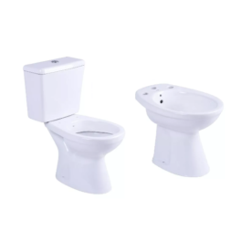 Combo de sanitarios Roca Italiana Capea inodoro, deposito y bidet 3 ag - Imagen 2