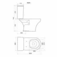 Combo de sanitarios Ferrum Veneto inodoro, deposito y bidet - Imagen 3