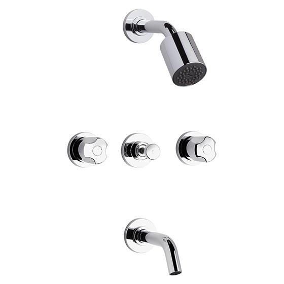 0103_B6-CR-PAMPA Griferia FV para bañera y ducha 0103/B6 Pampa - Imagen 1