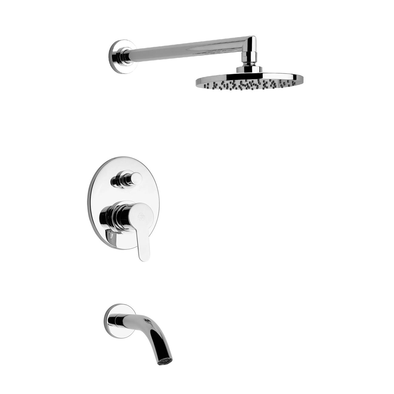 0106_B5-CR Monocomando FV para bañera y ducha 0106/B5 Puelo - Imagen 1