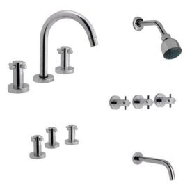 Griferia Ducha Lavatorio Bidet Hydros Zen Cierre Cerámico