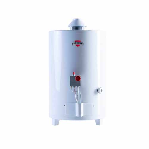 Termotanque Multigas Sherman 50 Lts de Pie blanco Superior