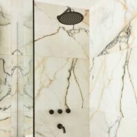 Griferia Peirano para ducha lluvia Black Fabric 80-100N - Imagen 2