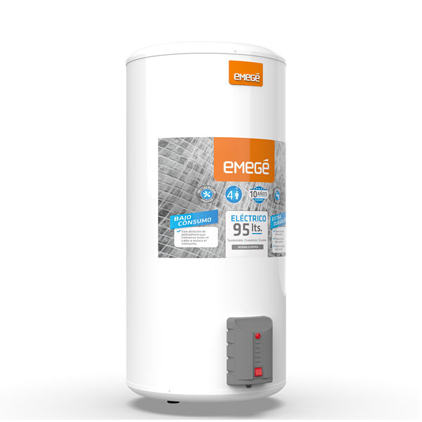 Termotanque electrico Emege 95 Lts blanco Carga Inferior Termotanque electrico Emege 95 Lts blanco Carga Inferior - Imagen 1