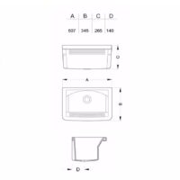 Pileta Lavadero Roca Capea mod. 507 Lavar - Imagen 2