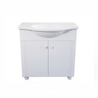 Vanitory de Pie Pacific 60 cm Blanco Bacha Marmolina