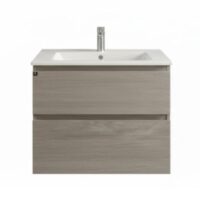 Vanitory Colgante Mh 60 Cm Caju Dos Cajones Bacha Loza