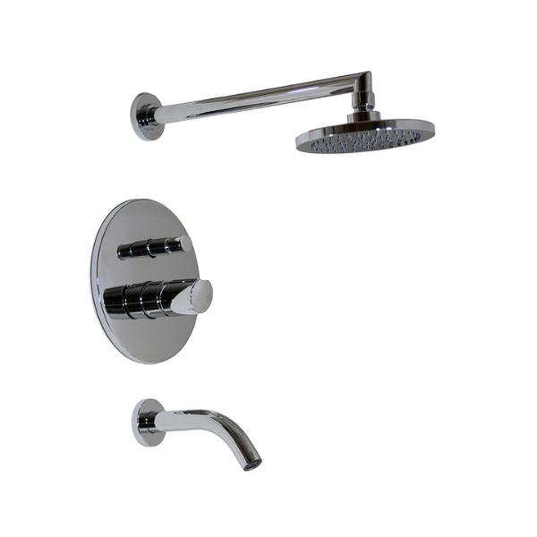 monocomando fv cilindra lluvia ducha embutir Monocomando FV para bañera y ducha 0106/M5 Cilindra - Imagen 1