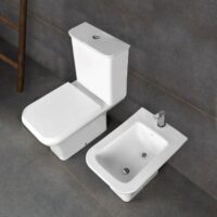 Combo de sanitarios Ferrum Milena inodoro, deposito y bidet - Imagen 3