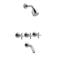 Griferia Peirano para bañera y ducha Valencia 80-122